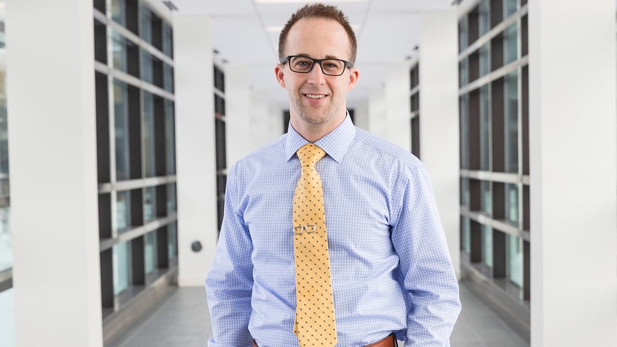 Brandon Hooks, D.O., FACOI, attended a PracticeLink Live! physician career fair—an important step in his post-fellowship job search. Photo by Martin Vecchio