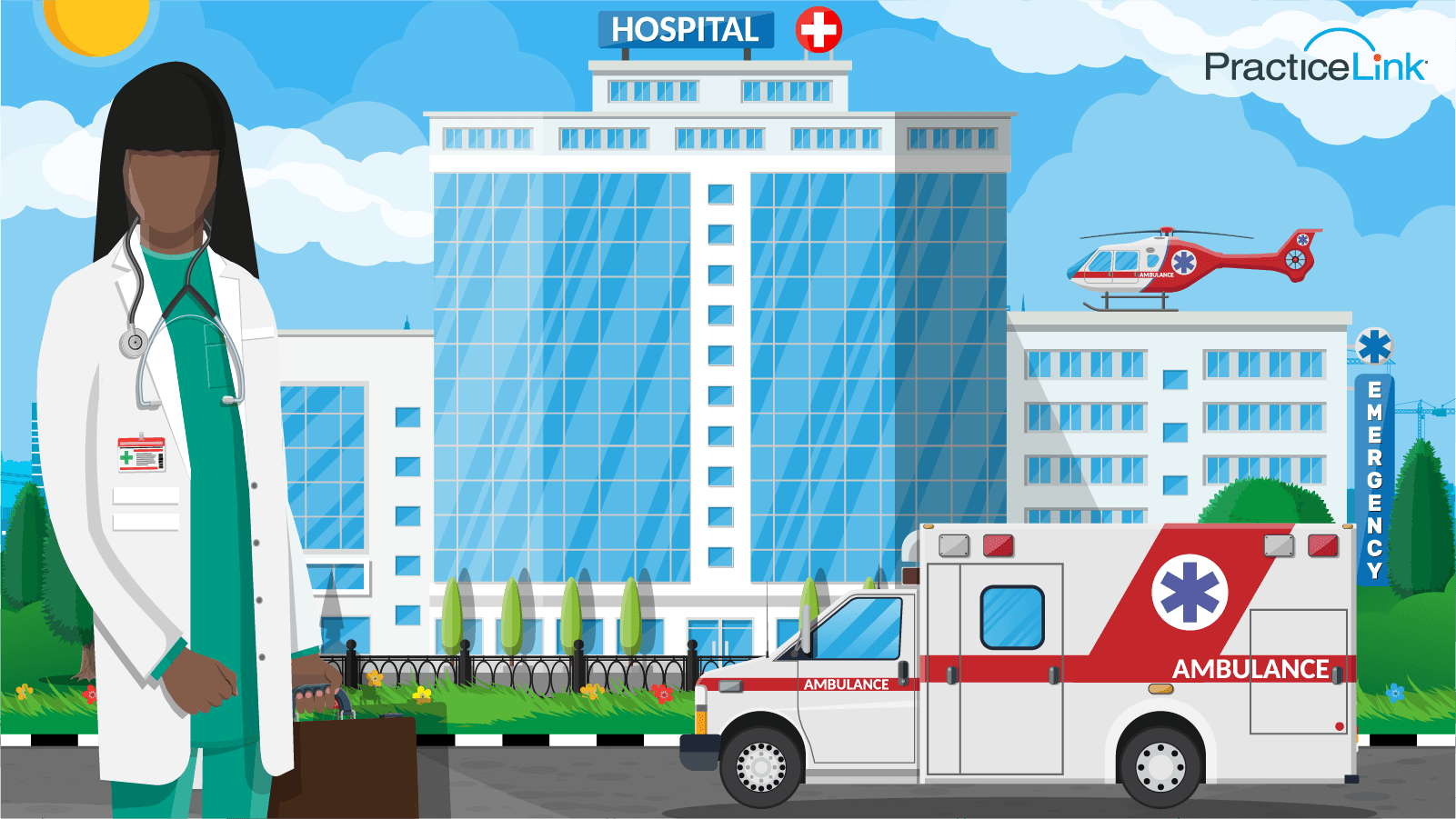 Animated image of physician maximizing their site visit.