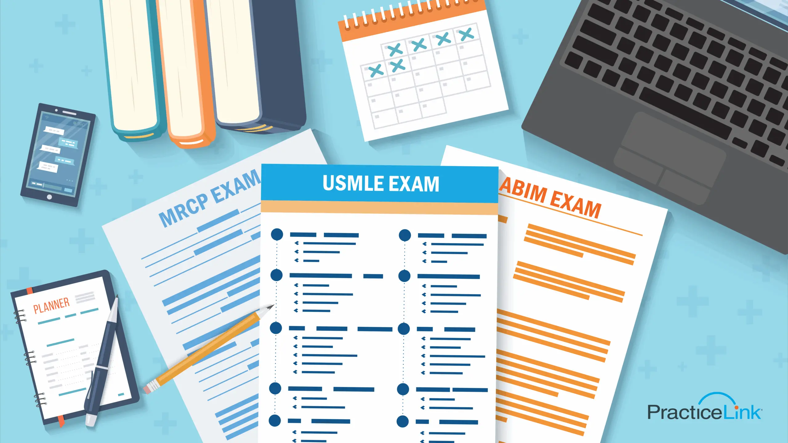 An image showcasing the collection of the hardest specialty medical board exams.